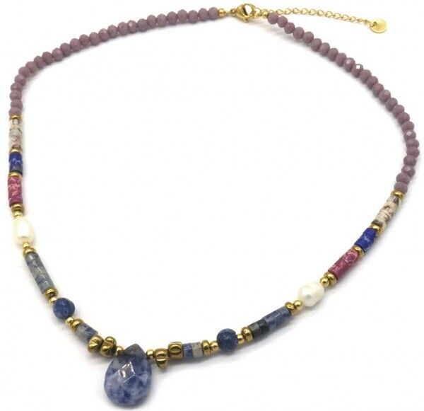 I-C20.1 N221-361 N. 2 S.Collana in acciaio 40-46cm