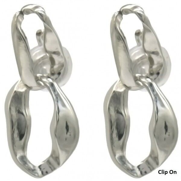 E-E20.3 E1667-031S Orecchini a clip con catena da 3 cm