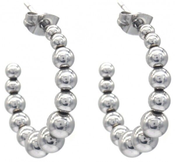 G-D17.5 E084-059S S. Orecchini in acciaio 2.5cm