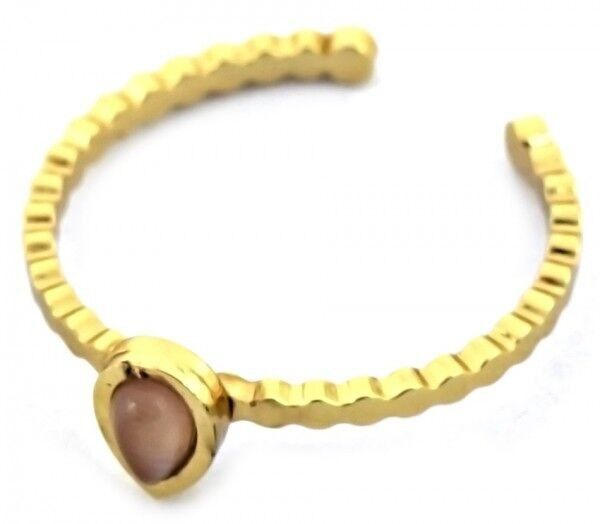 F-A19.2 R77-033G S.Anello in acciaio regolabile rosa