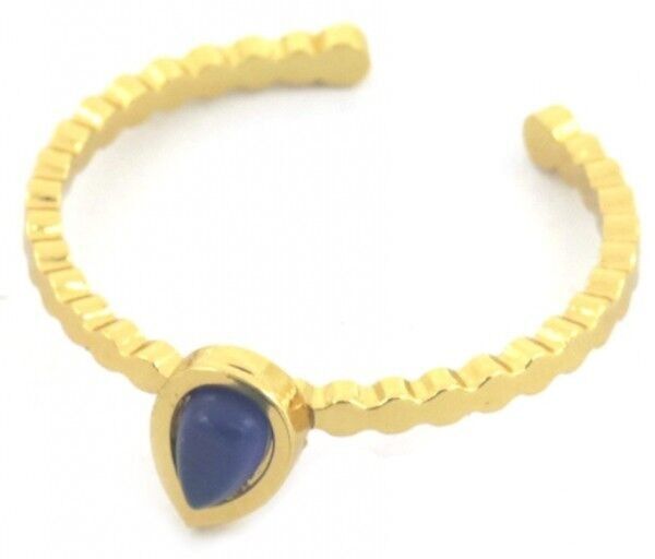 F-B19.4 R77-033G. S.Anello in acciaio regolabile blu