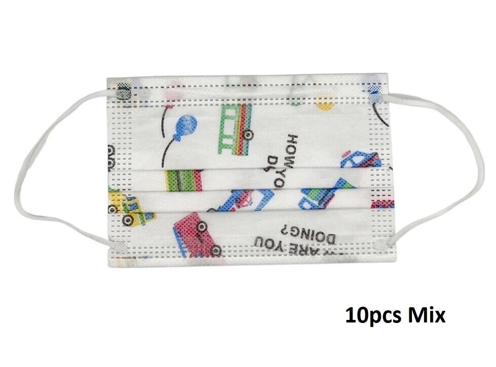 L-A1.2 mascherine per bambini - fantasie miste - confezione da 10 pezzi