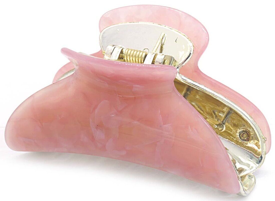 X-N8.1 H066-004 N.2 Molletta per capelli 8.5 cm Rosa