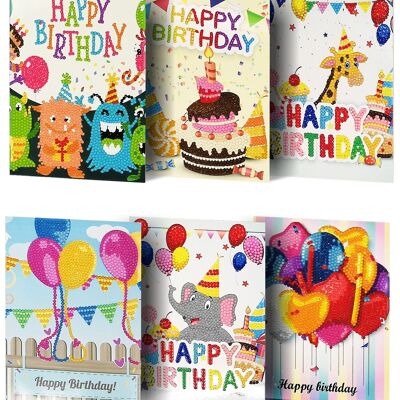 T-L6.1 KP01-6 Diamond Painting Postcard set 18x13cm 6pcs