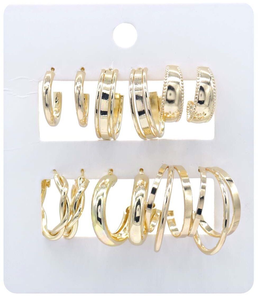 G-A1.2 E832-006G Set di orecchini 6 paia