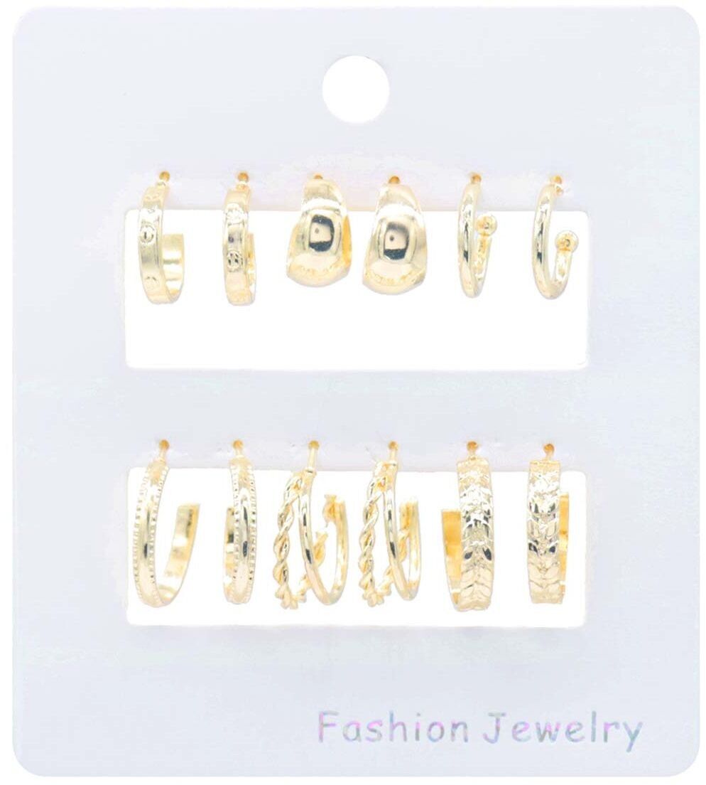 G-B14.1 E832-007G Set di orecchini 6 paia