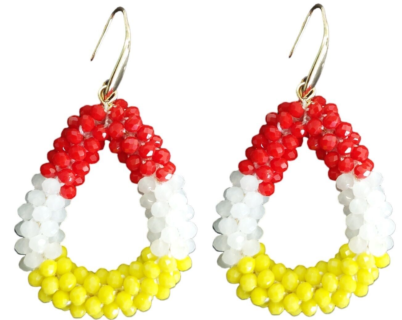 I-C15.2 E827-001 Perle di vetro sfaccettate 4.5x3.5cm Oeteldonk