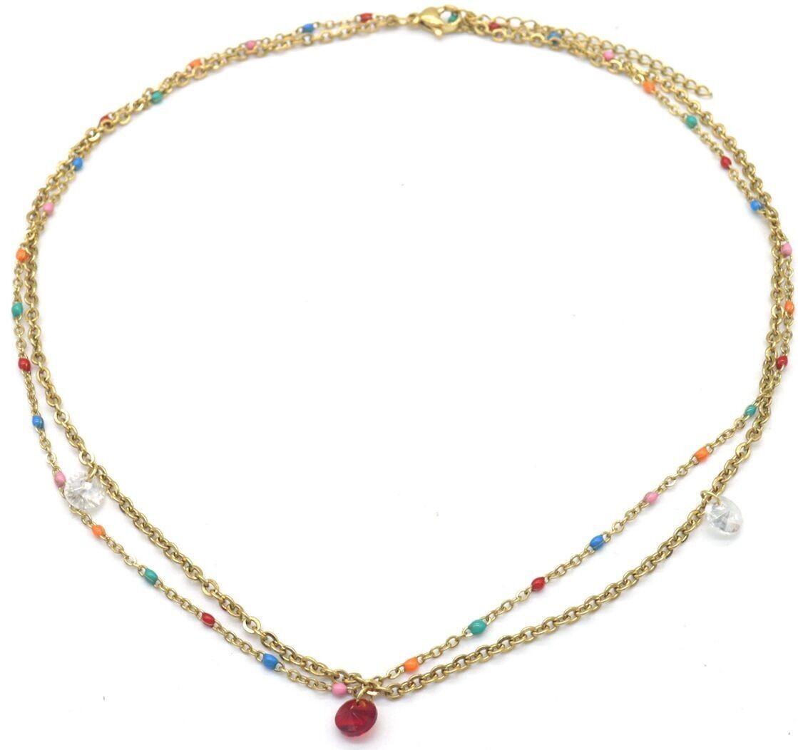 F-F7.4 N823-006G S.Collana in acciaio a strati