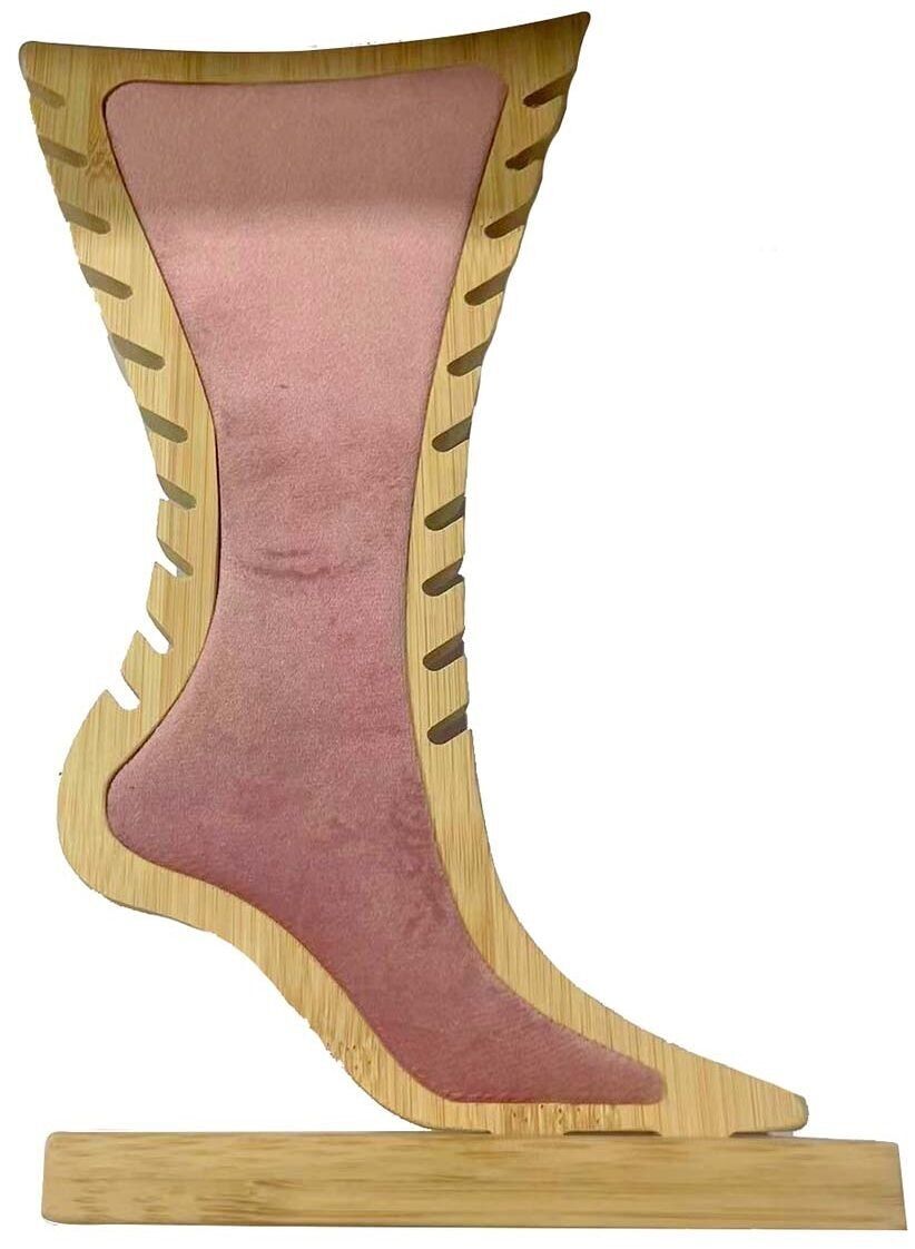 L-A7.1 PK829-001 Espositore per cavigliere in legno 29x14 cm Rosa