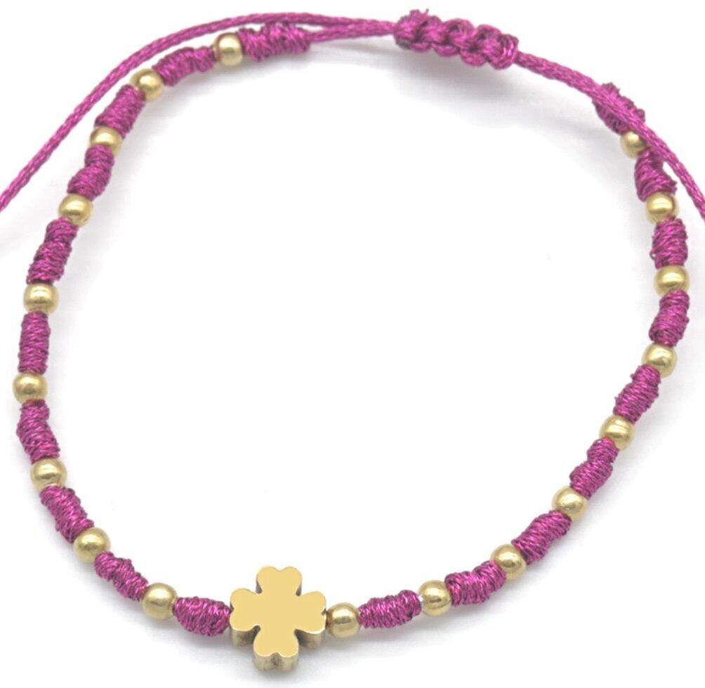 E-F17.4 B831-011-1 S.Bracciale in acciaio Clover Viola