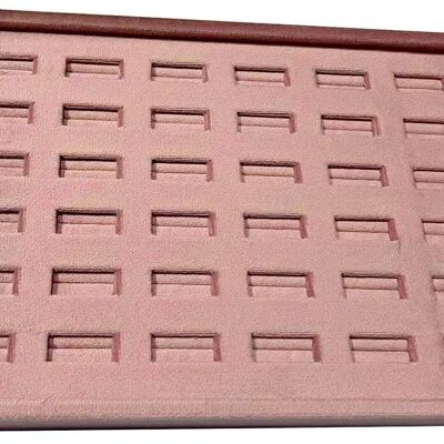 K-B8.1 PK829-002 Velvet Ring Display 26x18x3cm Pink