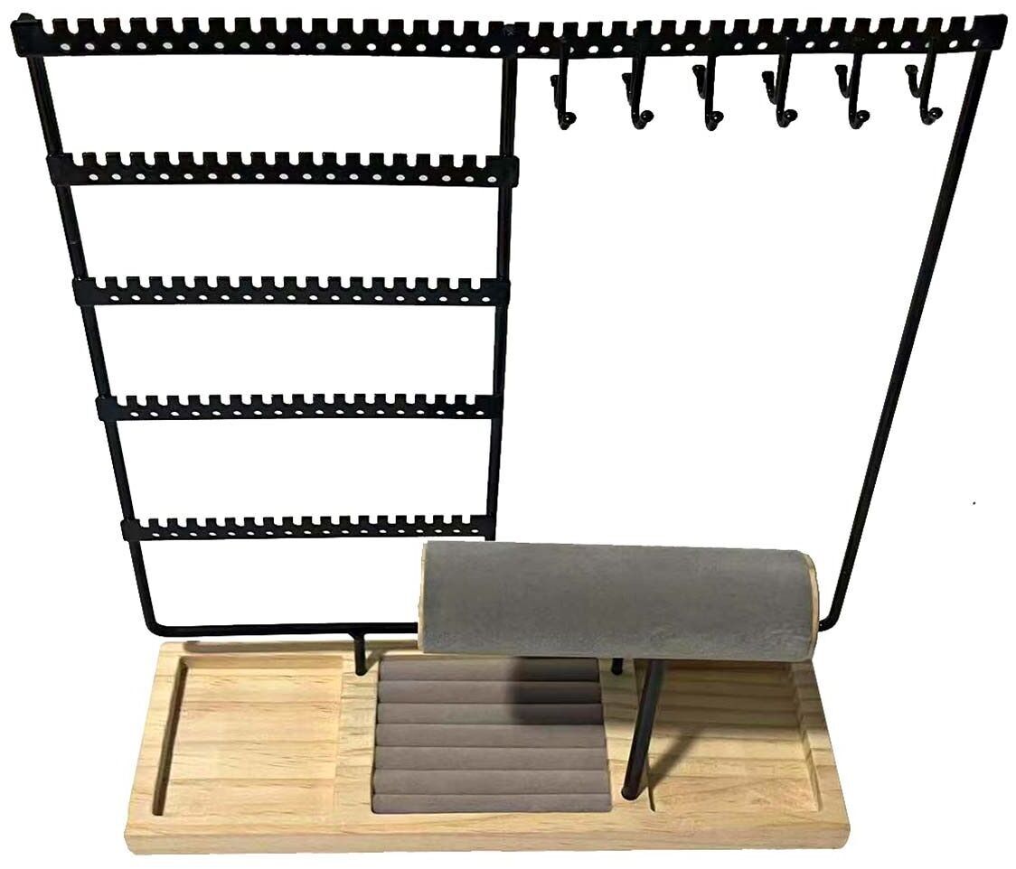 Q-G6.1 PK829-003 Espositore per gioielli 30x36x9.5 cm Nero