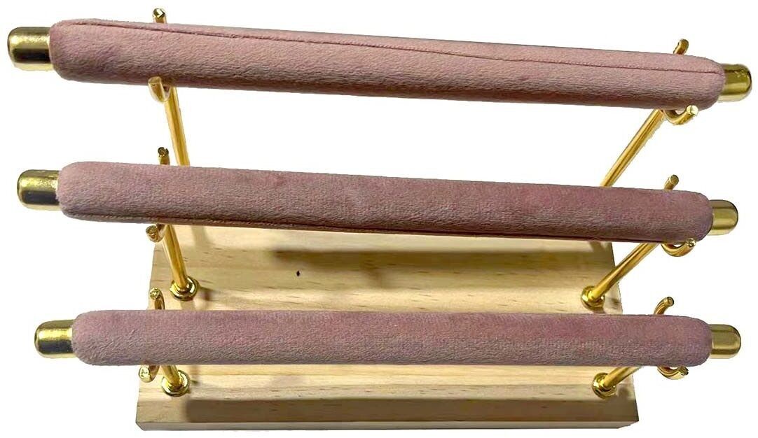 T-A8.2 PK829-010 Ring Display 3 layers 19x10x11cm Pink