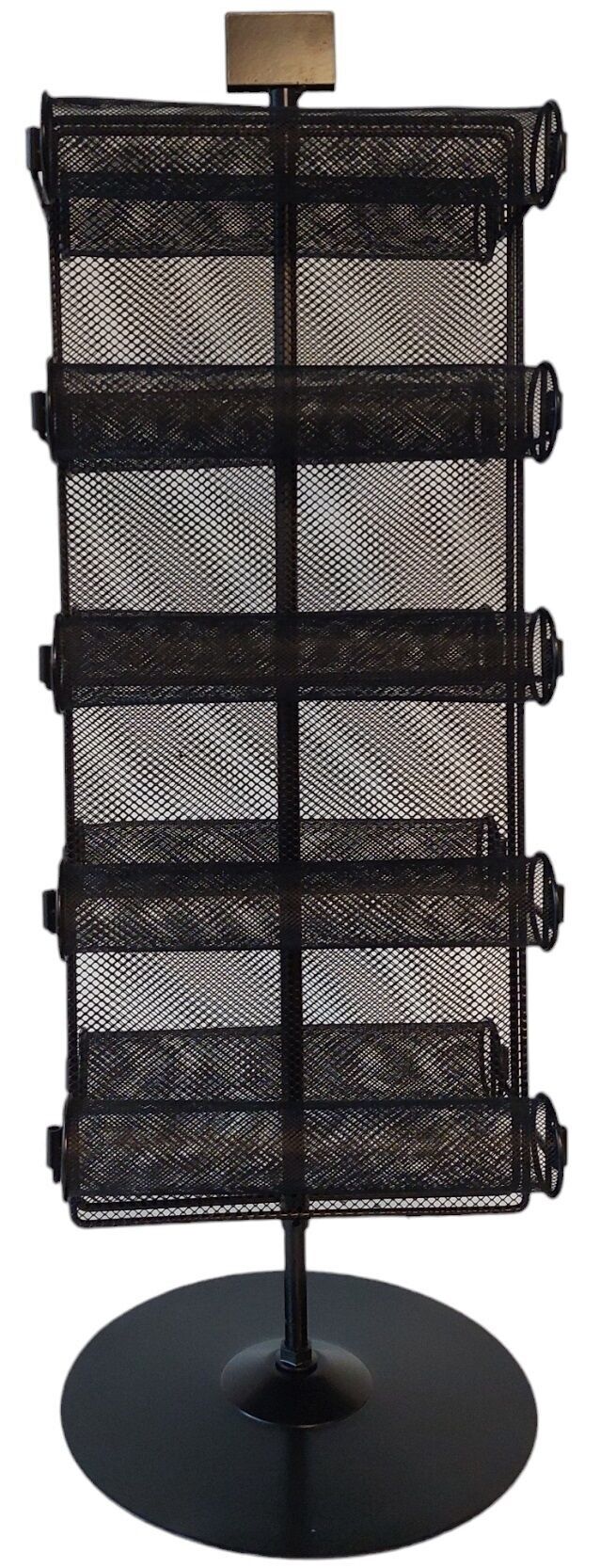 Z-E1.Espositore per braccialetti in metallo XXL da 5 pezzi, 10 strati, girevole - 80x27 cm