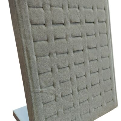 L-A8.2 Velvet Display for 50 Rings 24x20x10cm Grey