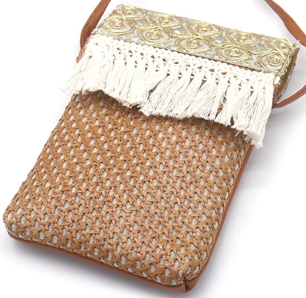 T-N4.1 BAG810-002-2 Borsa a tracolla in PU 18.5x12cm Marrone