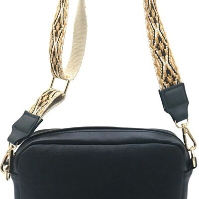Q-K7.1 BAG810-004-1 Bolsa de poliuretano 20x12x5cm Negra
