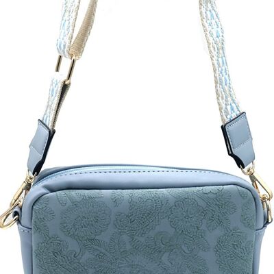 Q-H1.2 BAG810-004-3 Sac en PU 20 x 12 x 5 cm Bleu
