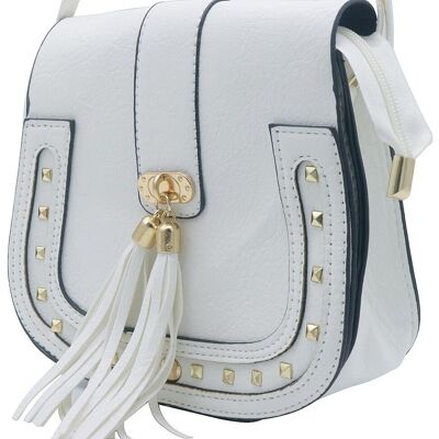 T-L7.1 BAG805-002-5 Bolsa de PU 19x18x7cm Blanca