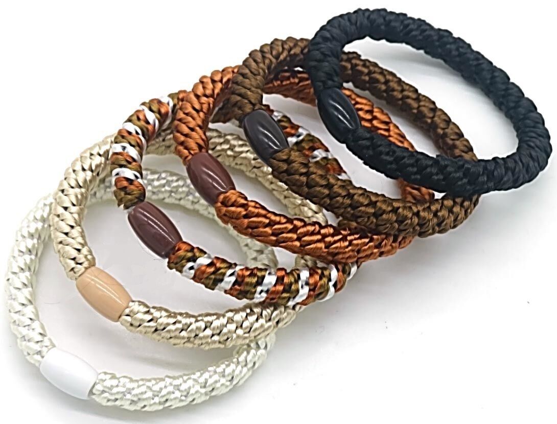 L-D2.1 H817-001-4 Set di elastici per capelli 6 pezzi