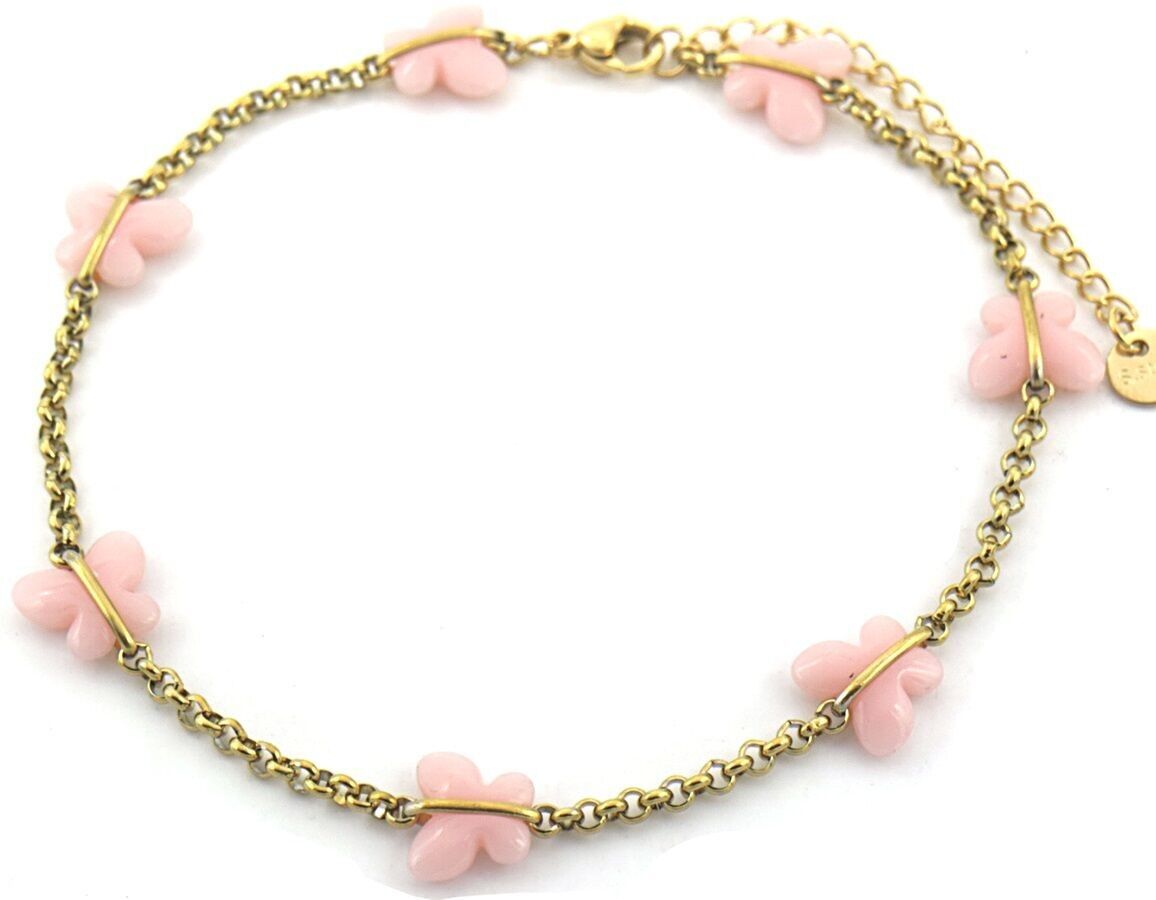 H-C17.3 ANK835-003G S.Cavigliera in acciaio con farfalle