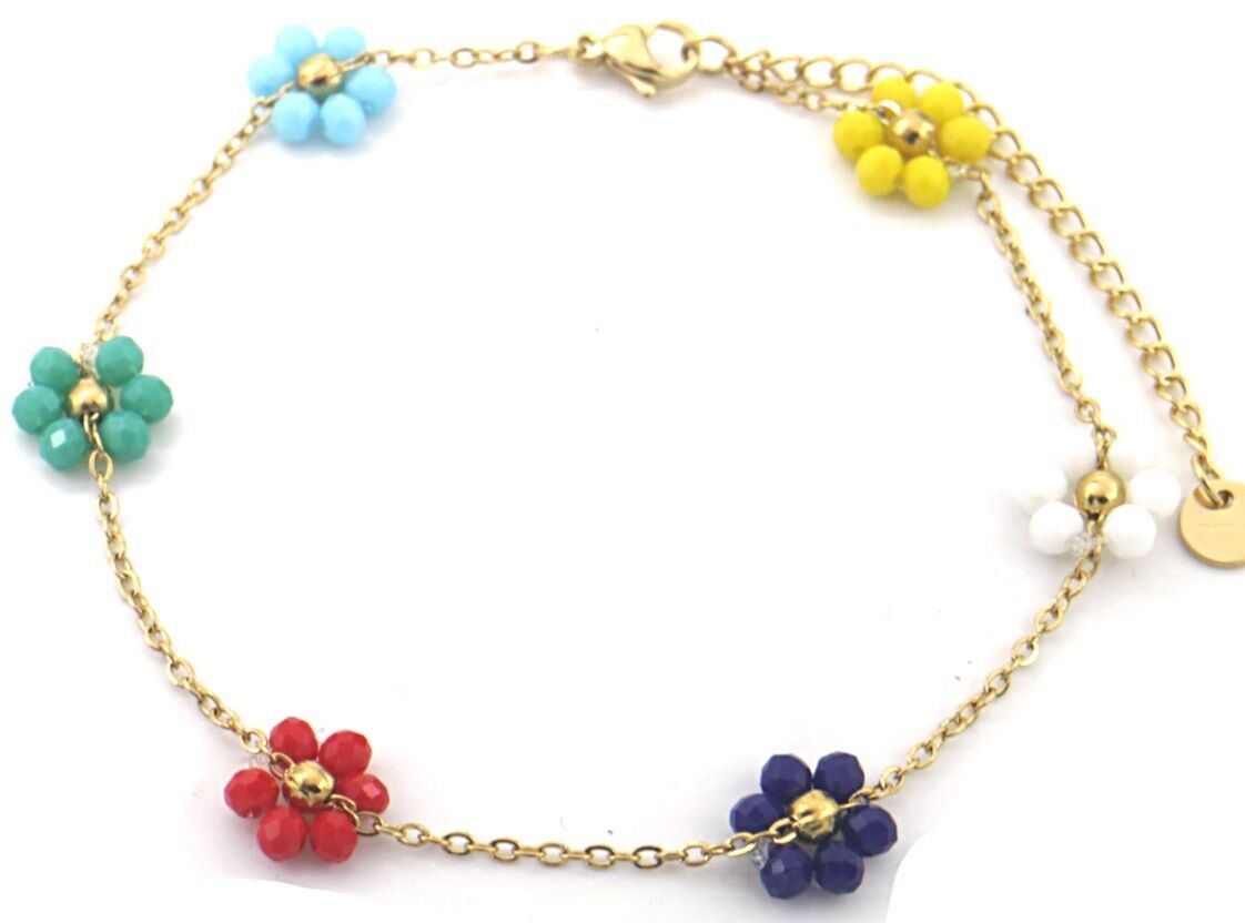 H-D17.3 ANK835-006G S.Cavigliera in acciaio con fiori