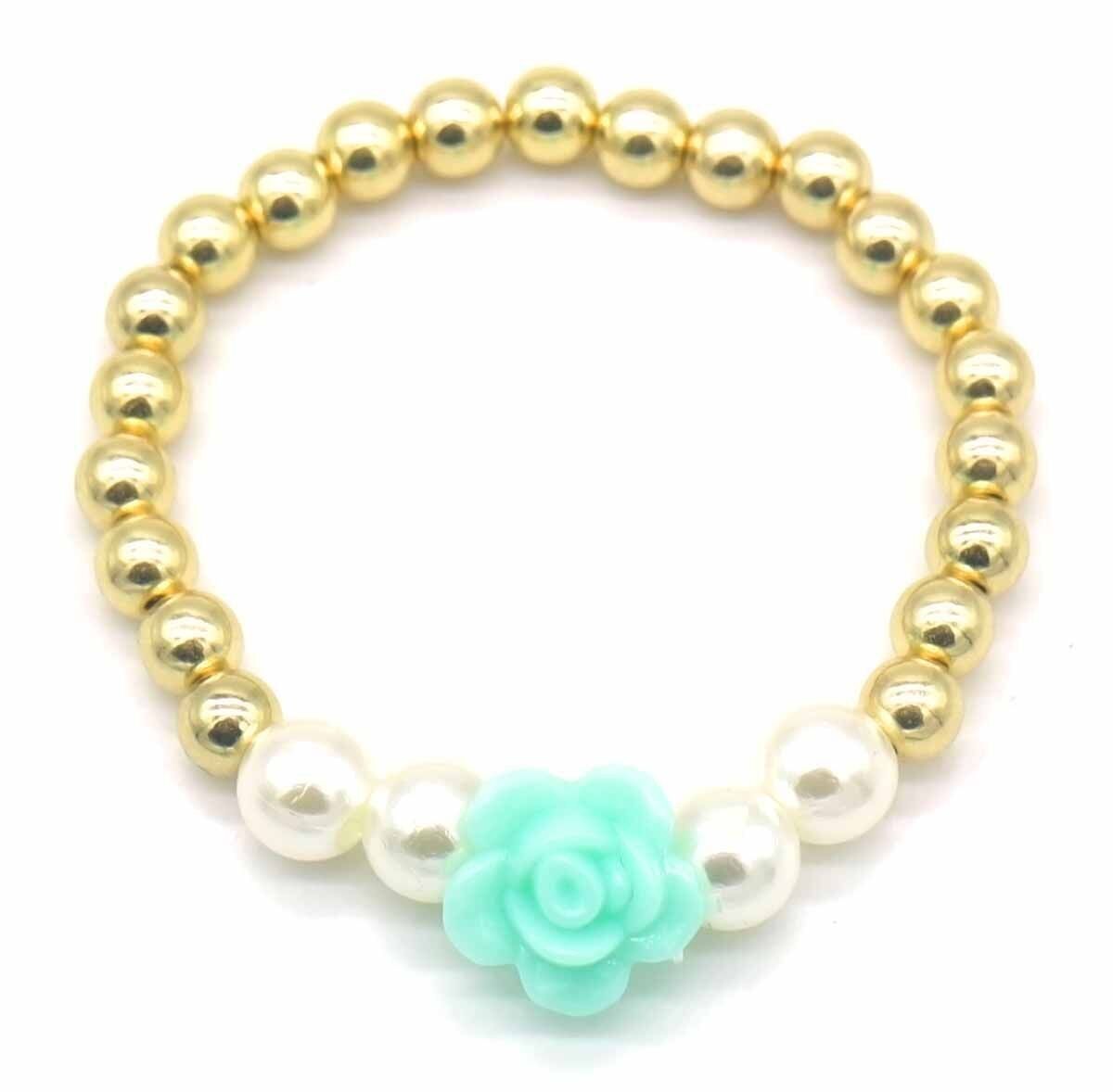 F-F18.3 B2375-008-3 Reggiseno per bambini Fiore Oro