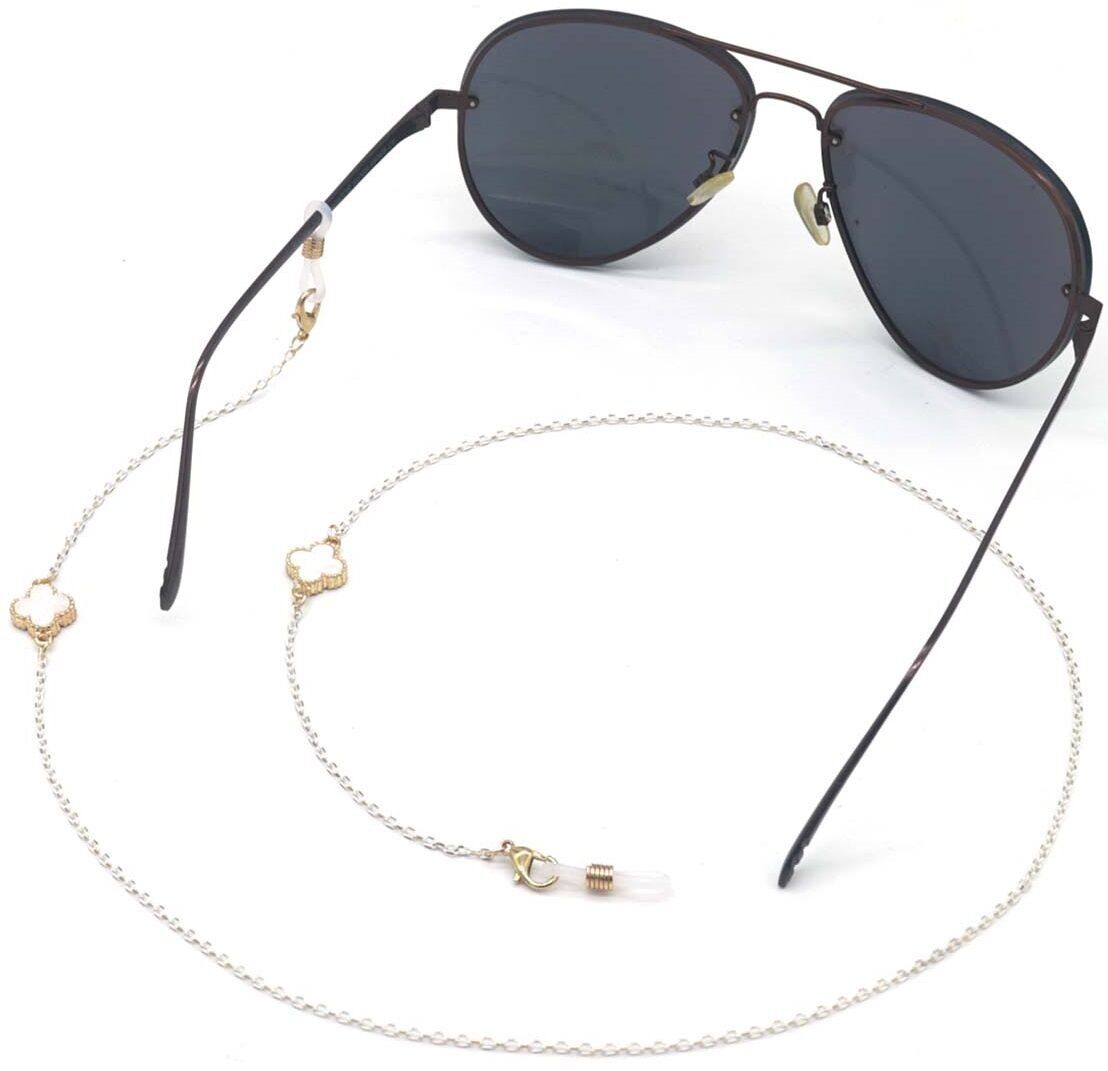 D-B6.5 GL004-094-2 Catena per occhiali da sole bianca