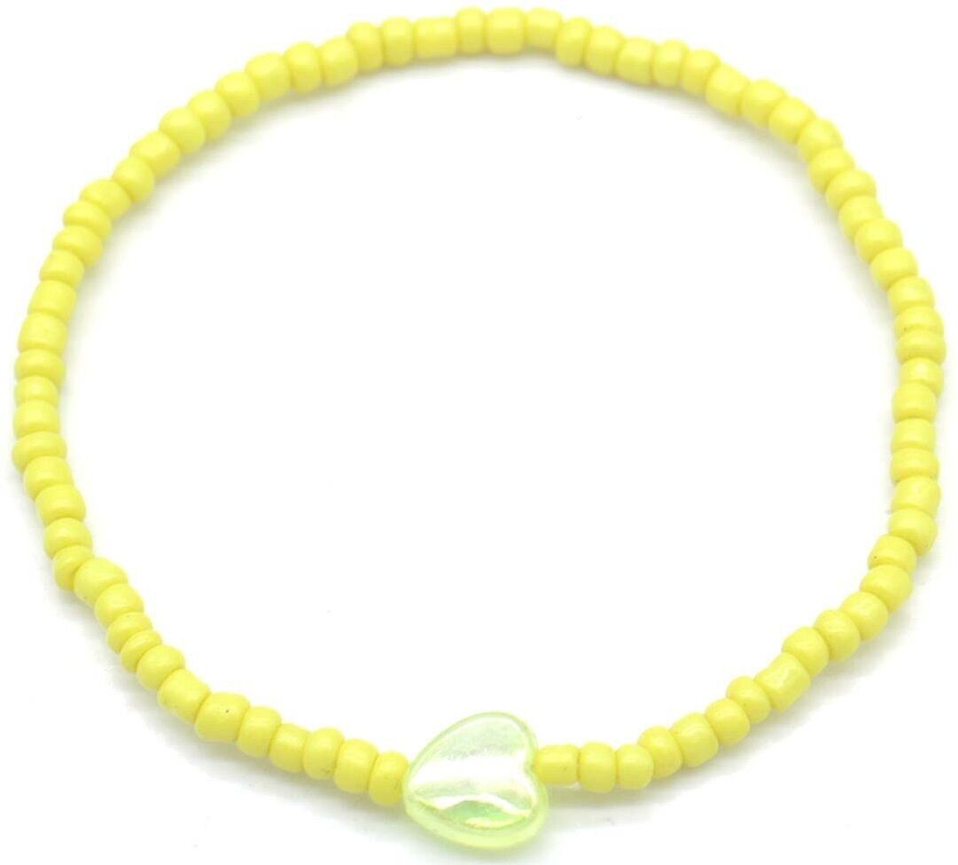 C-E4.4 ANK2375-004-8 Cavigliera Cuore Giallo Per Bambini
