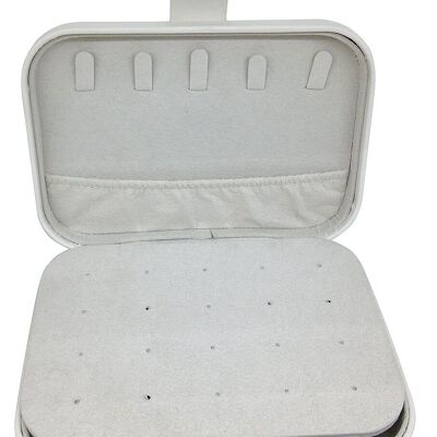 C-F11.2 PK424-157 Kit da viaggio per gioielli 16x11x5cm Bianco
