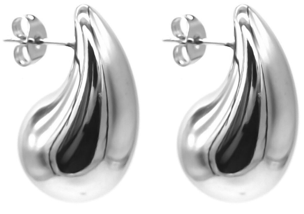G-A15.1 E126-041S-M S. Orecchini in acciaio Waterdrop 2.5cm