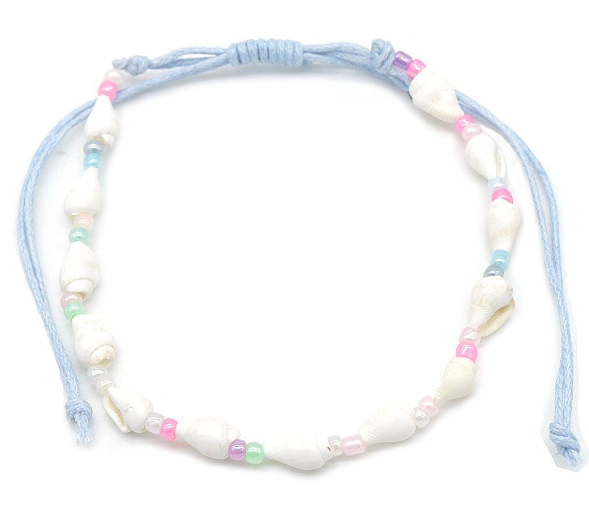 E-B22.1 ANK830-001-3 Cavigliera Conchiglie Blu