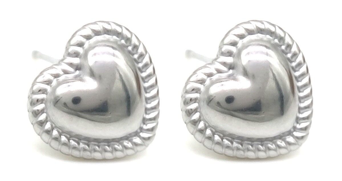 F-E17.5 ES65-008S S.Borchie in acciaio 10mm Cuore