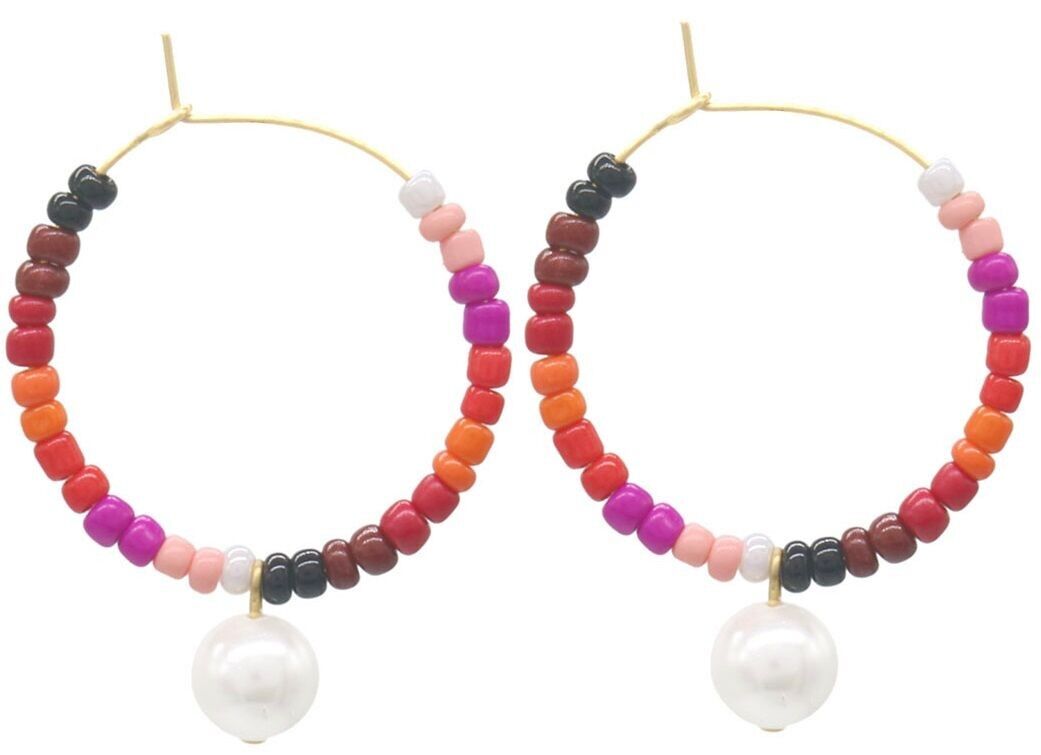 J-C5.3 E221-567-3 S. Orecchini in acciaio 3.Perla da 2 cm