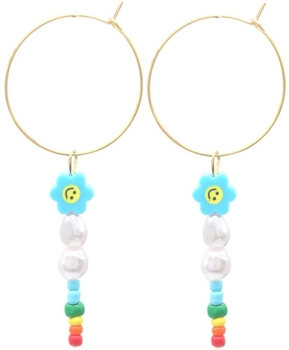 J-A10.2 E221-582-7 S.Orecchini in acciaio Fiore 3x7cm