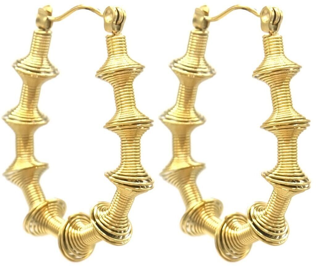 Si-F7.1 E041-048G S. Orecchini in acciaio 3.5cm