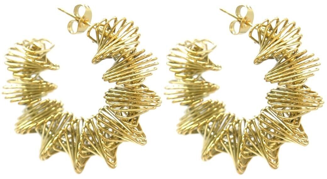 B-E10.1 E041-051G S. Orecchini in acciaio 3.5cm