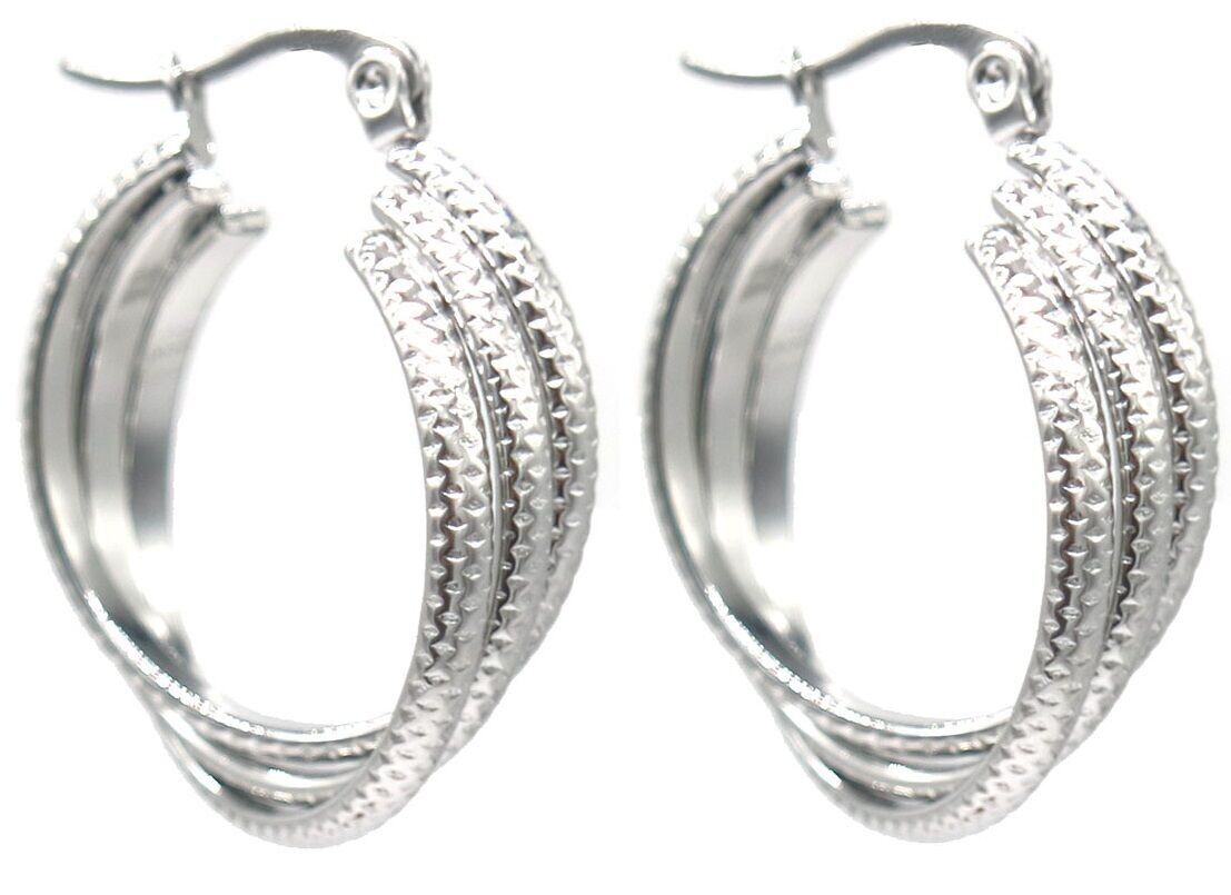 B-E5.5 E041-063S S. Orecchini in acciaio 2.5cm