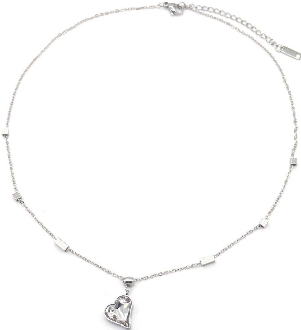 A-D22.2 N088-066S S.Collana in acciaio con cuore