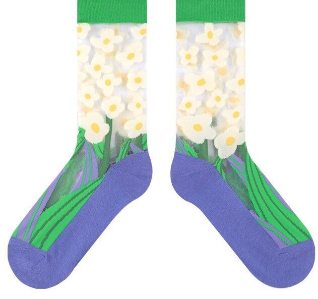 S-H8.4 SOCK2368-051 Paar Socken Gr. 38-45 Blumen