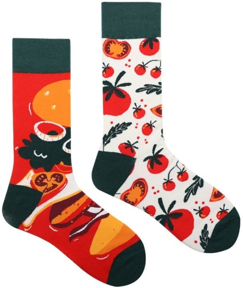 S-H6.3 SOCK2368-033 Paio di calzini taglia 38-45 Pomodori