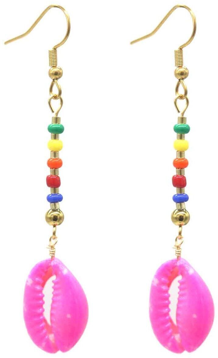 B-C19.5 E221-585-5 S.Stahlohrringe Muschel Rosa