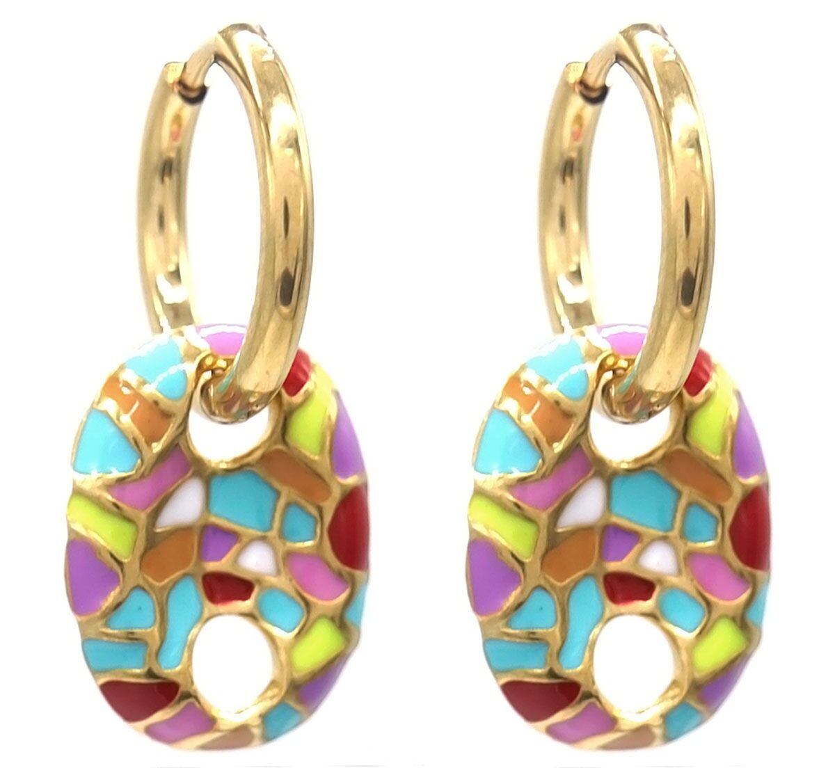 E-B17.4 E103-250G-1 S.Stahlohrringe 3cm Multi