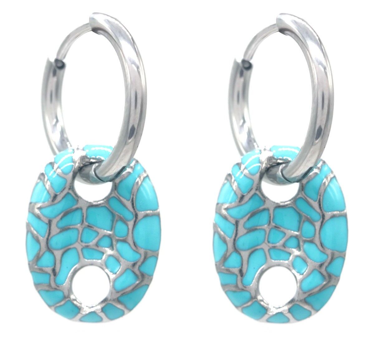 E-C7.3 E103-250S-3 S.Stahlohrringe 3cm Blau