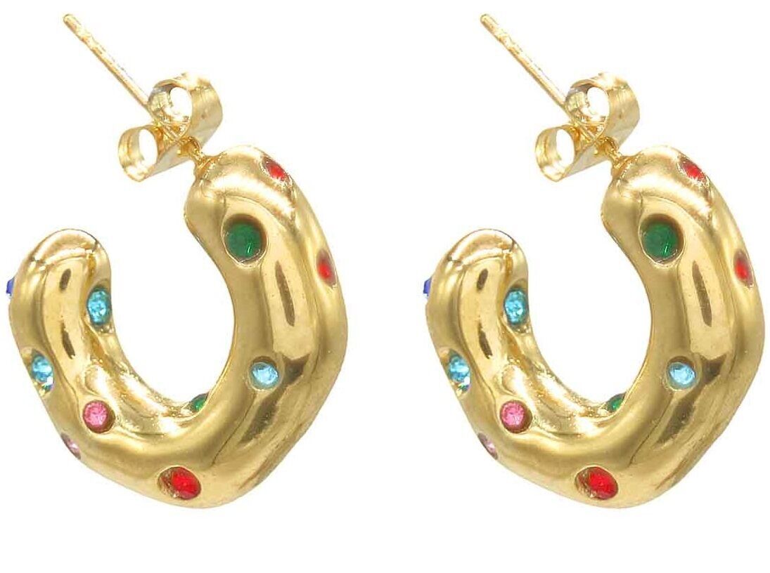 D-D6.5 E103-181G-1 S Stahl Ohrringe 2cm