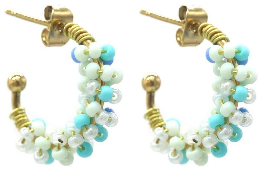 B-B4.3 E221-566-3 S.Stahlohrringe Glasperlen