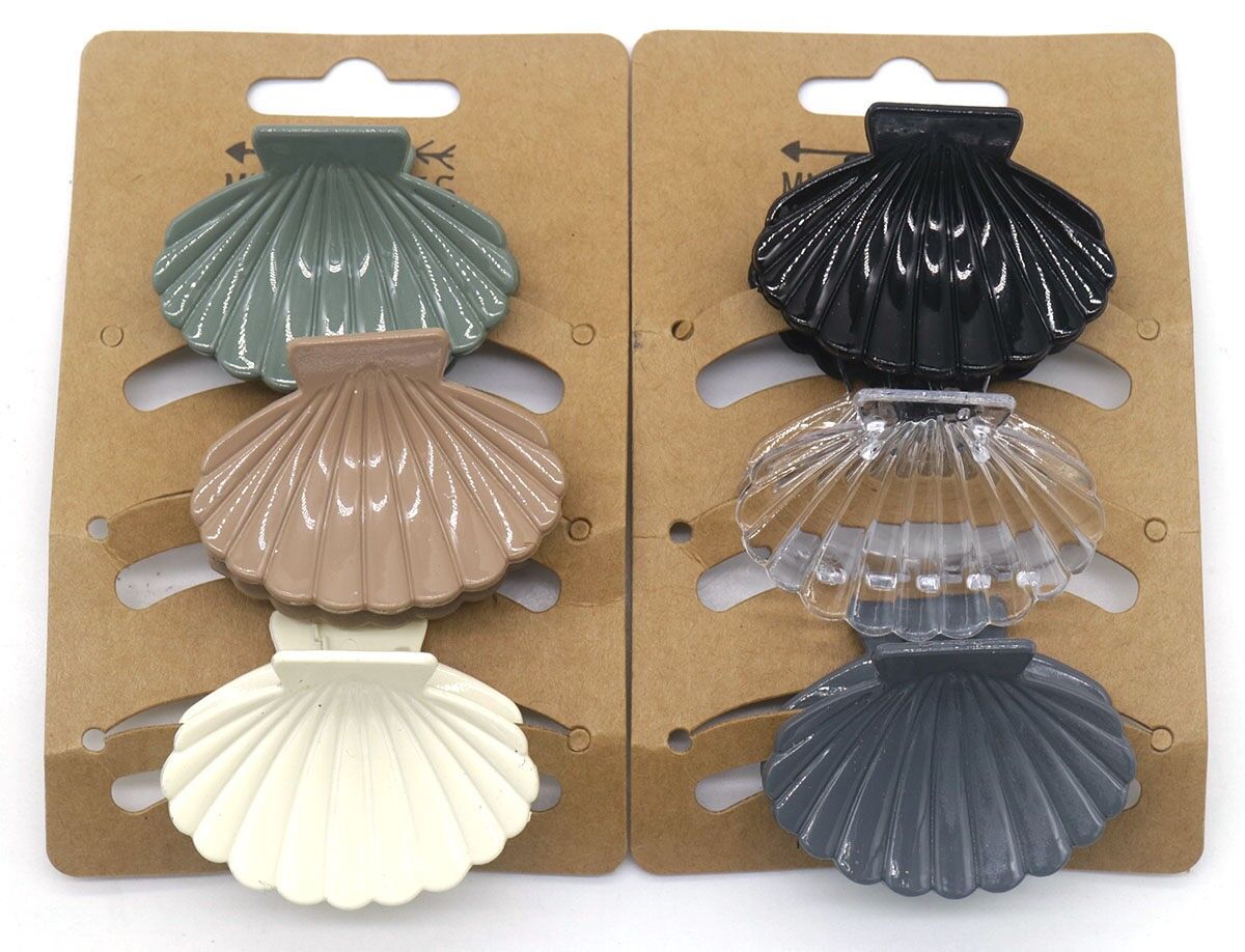 I-B6.3 H819-014 Set di fermagli per capelli 4.5 cm Multi 6 pezzi