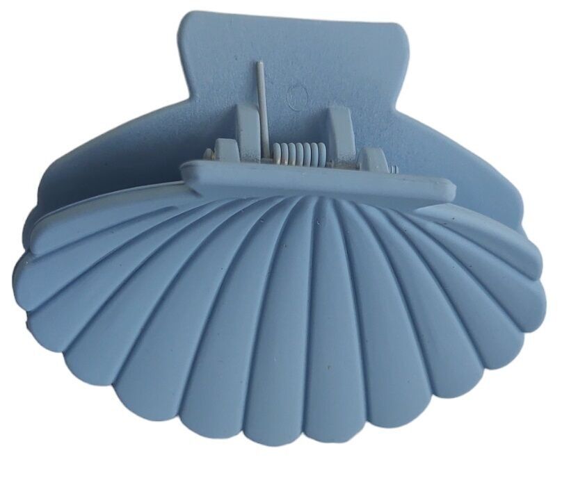 T-M5.1 H816-006-1 Artiglio per capelli a conchiglia 7 cm blu