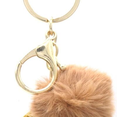 H-E12.1 KY2403-140-2 Porte-clés Glace 6 cm Marron