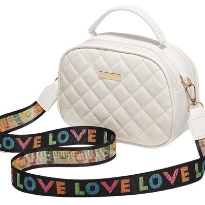 L-C8.1 BAG2403-047-1 Bolsa de PU 20x14x7cm Blanca